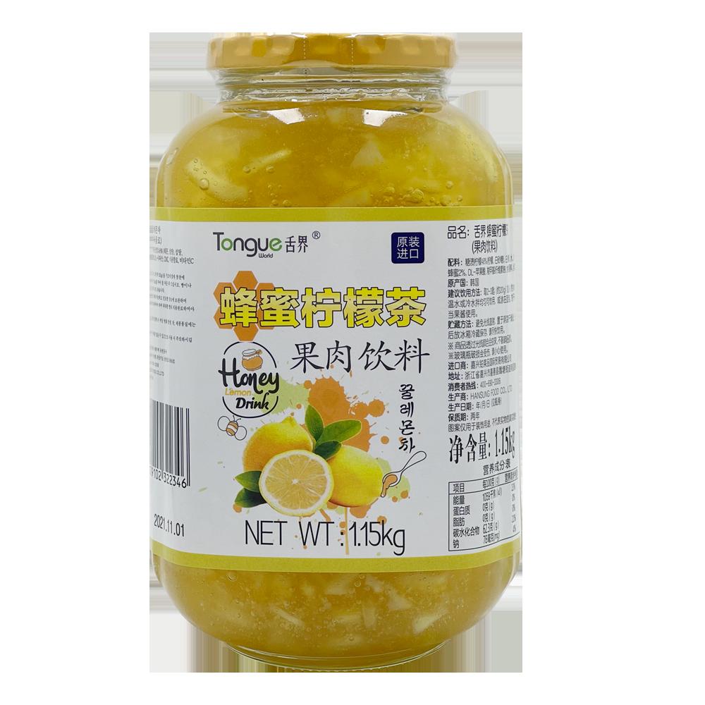 舌界1.15kg蜂蜜柠檬茶韩国原装进口奶茶咖啡店专用商用柠檬果酱